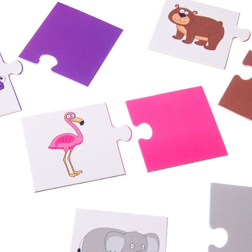 Парные пазлы Изучаем цвета, 12 пар - Синий трактор фото 5