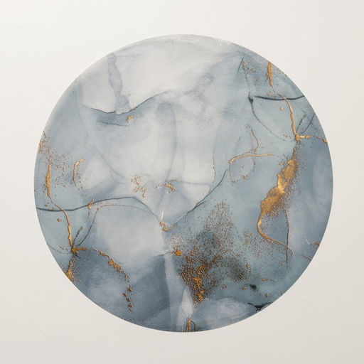 Цена за 12 шт. Салфетка сервировочная на стол Камень, d=38 см, цвет серый - Simaland фото 2