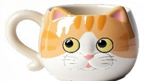 Кружка керамическая Ginger cat, orange (410 мл)
