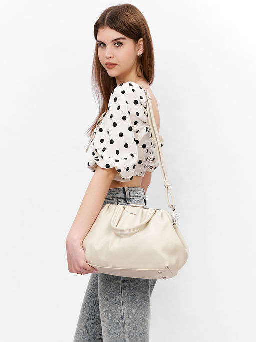 LACCOMA сумка Роза-Л815-льняной эко кожа хлопок  фото 7