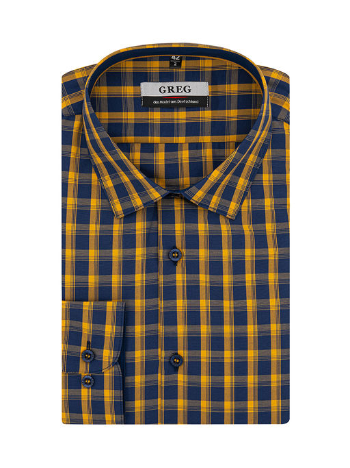 Сорочка мужская длинный рукав GREG 255/239/1716/ZN/1p  фото 2