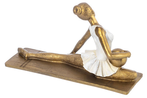 Статуэтка 22*8*14 см "Гимнастка с мячом", золото