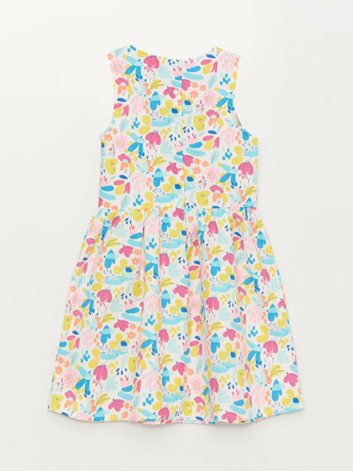Bisiklet Yaka Desenli K?z ?ocuk Elbise - Waikiki фото 2
