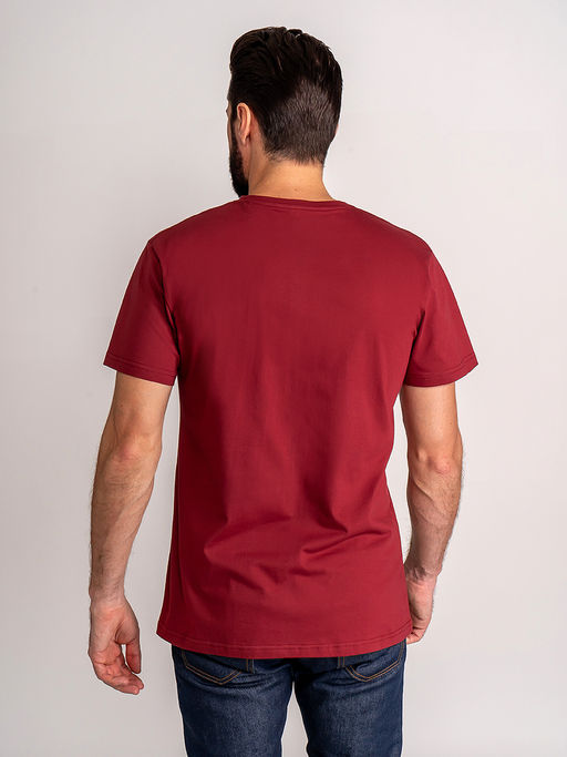 Футболка мужская короткий рукав GREG G145-RD-1061_R (бордовый)  фото 5