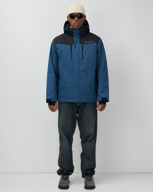 Горнолыжная куртка мужская зимняя синего цвета 7611S - Mtforce фото 10