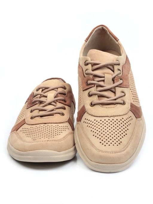 Б699А-3 BEIGE Полуботинки мужские (натуральная замша) - Фабричный китай фото 12