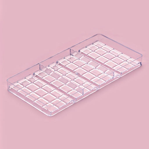 Форма для шоколада KONFINETTA «Плитка», 27×13.5×2.5 см, 4 ячейки, пластик, прозрачная