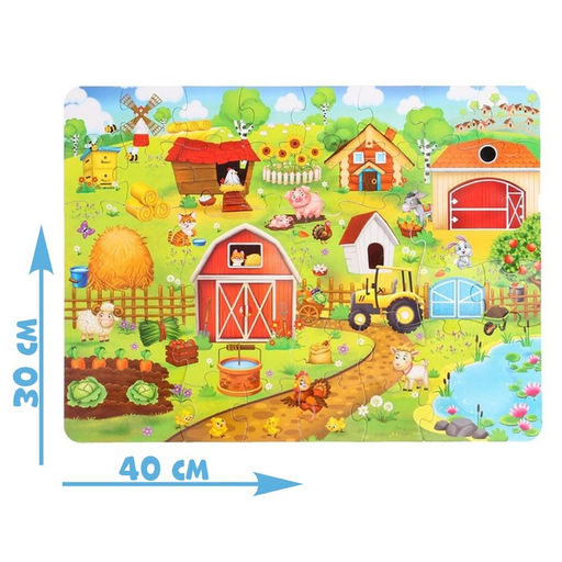 Пазлы с окошками На ферме, 28 деталей - Puzzle time фото 2