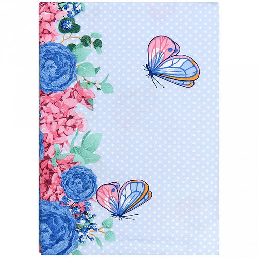 "Левадия" Скатерть 120х145см, длина стола до 105см, на 4 персоны, хлопок "Премиум" 186г/м2, "Домашняя мода" (Россия)