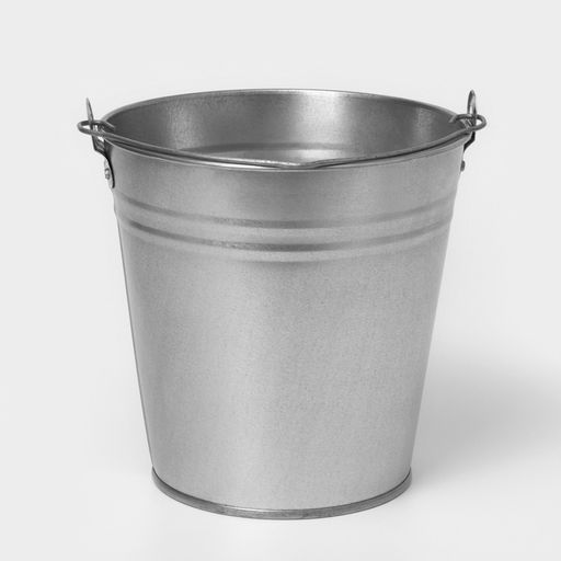 Ведро оцинкованное хозяйственное с ручкой, 5 л, d=21 см, h=20.5 см, ГОСТ
