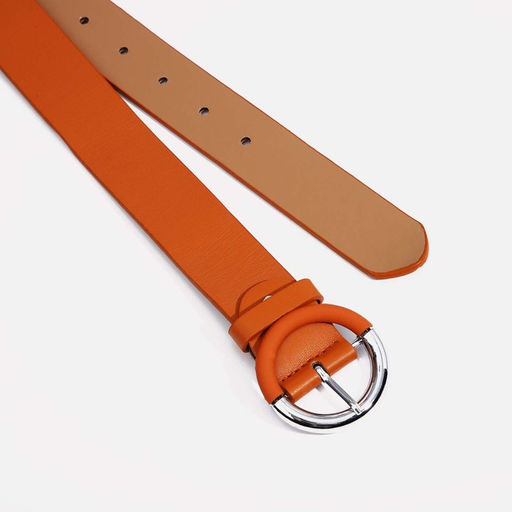 Ремень женский, ширина 3.2 см, винт, пряжка металл, цвет рыжий - Simaland фото 2