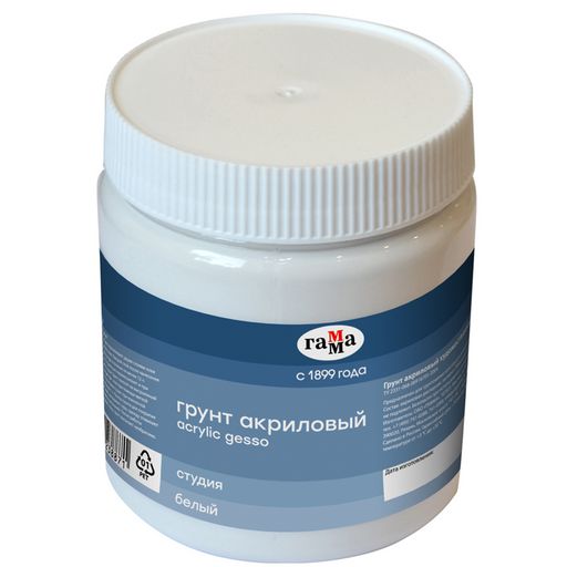 Грунт акриловый ГАММА "Студия" 500мл., белый (2611204)
