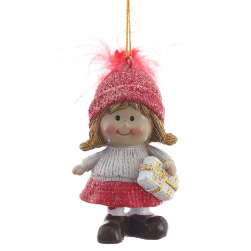 Фигурка декоративная подвесная "Дети", L4 W3 H7,5 см, 2в.