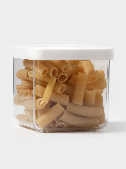 Ёмкость для хранения сыпучих продуктов IDEA «Степ», 650 мл, 10×9.5, пластик, крышка белая