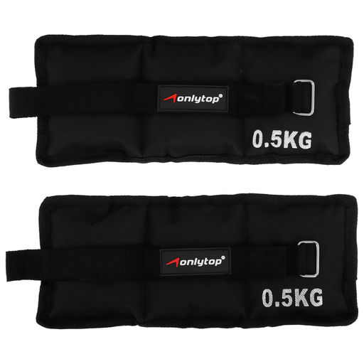 Утяжелители ONLYTOP, 2 шт. × 0.5 кг, цвет чёрный