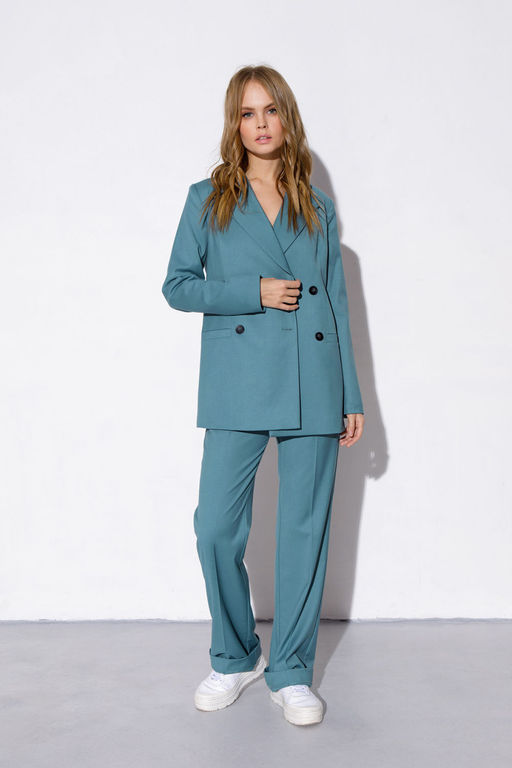 Костюм Pirs 3809 серо-бирюзовый  фото 3