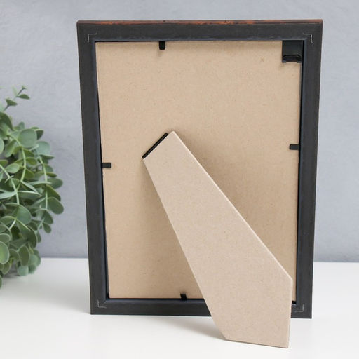 Фоторамка пластик "Офис 8" 15х21 см, карельская берёза (пластиковый экран)