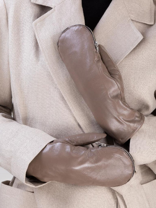 Рукавицы женские н/м крол IS129 l.taupe - Eleganzza фото 5