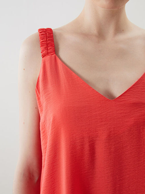 V Yaka Ask?l? A Kesim Elbise