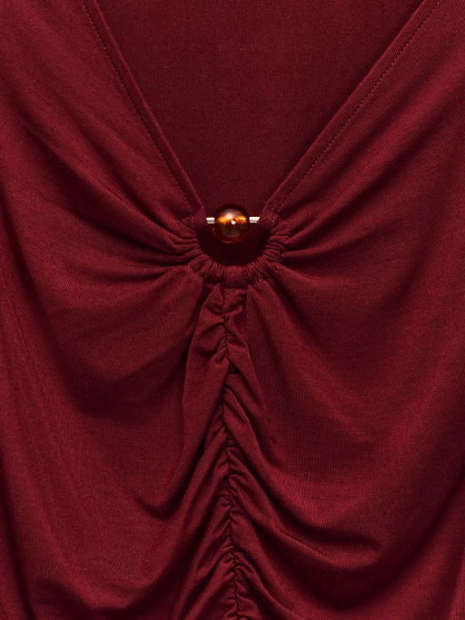 Облегающий лонгслив из модала / Zarina фото 9