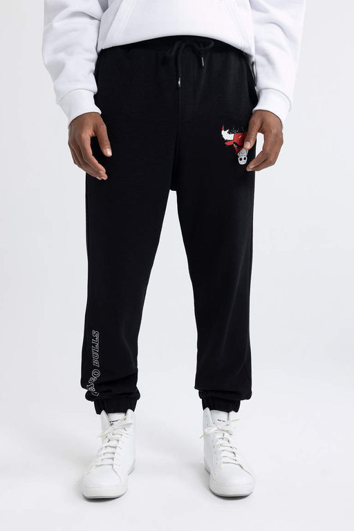 DeFactoFit Спортивные штаны свободного кроя для джоггеров NBA Chicago Bulls фото 4