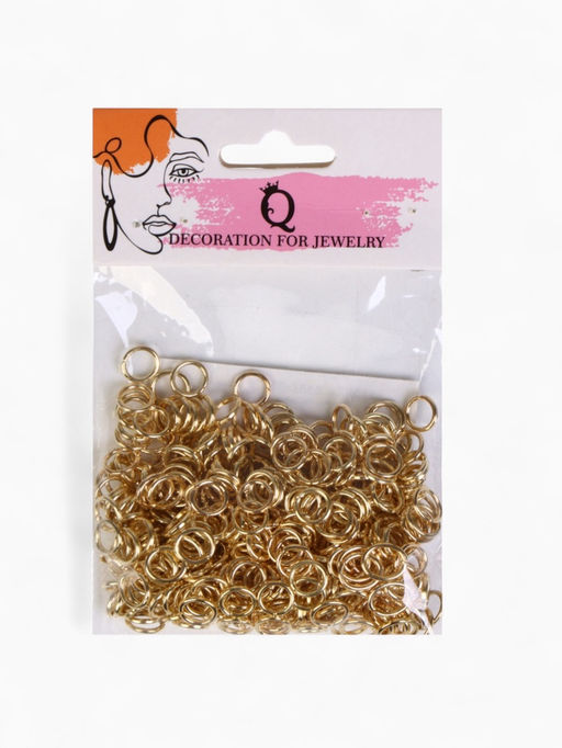 Кольцо соединительное 1?7 мм (набор 50 г,  410 шт.) СМ-982, цвет золото