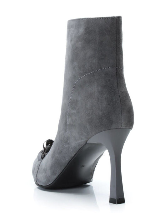 01-PCM343-6 DK. GRAY Ботинки демисезонные женские (натуральная замша, байка)