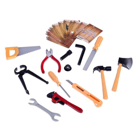 Набор инструментов Супер мастер, с обучающими карточками, 13 элементов - Woow toys фото 5