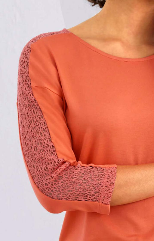 Блузка, мандариновая - Linea tesini фото 5