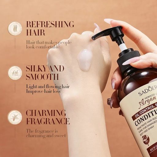 Кондиционер для волос с аргановым маслом, 500 мл - Sadoer фото 2