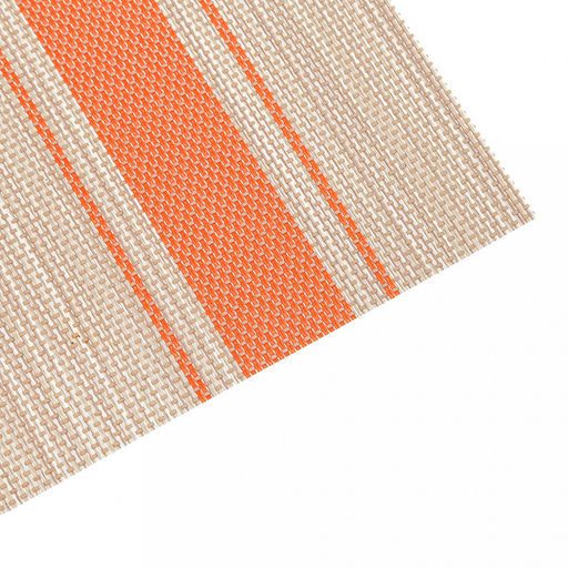 Салфетка под горячее (термосалфетка) Саржа 45,5х30см, бежевый, оранжевые полосы (Китай) - Домашняя мода фото 2