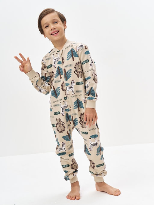 Комбинезон для сна для мальчика Сафари - Kogankids фото 3