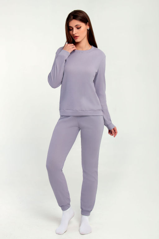Арт. 10806/5 Пижама с брюками 42-50 (5 шт) Цвет:верх-сиреневый,низ-сиреневый