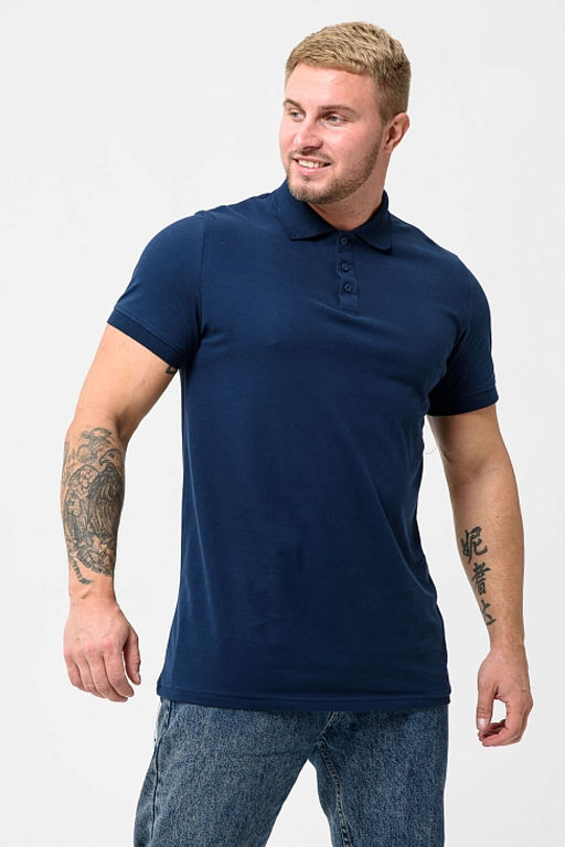 Мужская футболка поло 14401 / Темно-синяя - Modellini фото 2