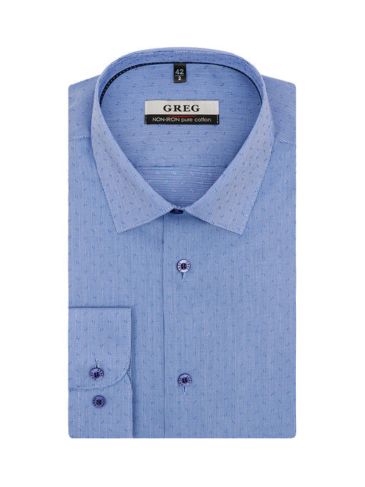 Сорочка мужская длинный рукав GREG 223/231/3355/Z/1p  фото 2