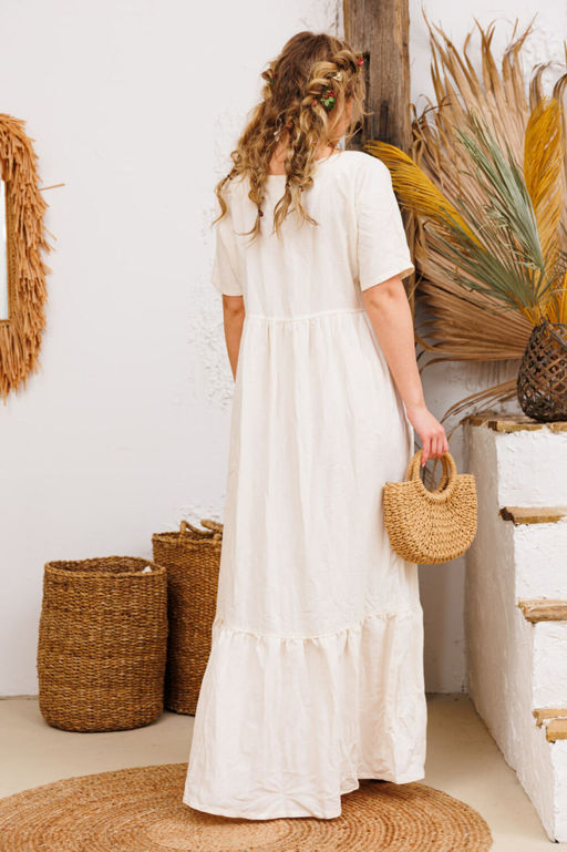 Платье AMORI 9735-Р молоко фото 2