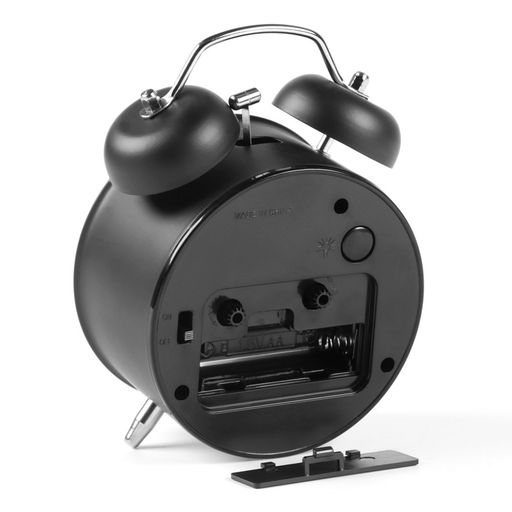 Будильник «Классика», дискретный ход, d=9.8 см, от батарейки АА, чёрный
