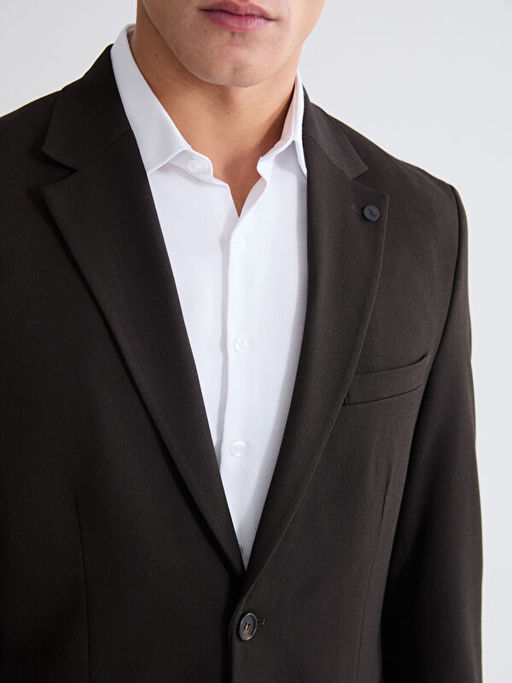 Standart Kal?p Erkek Blazer Ceket