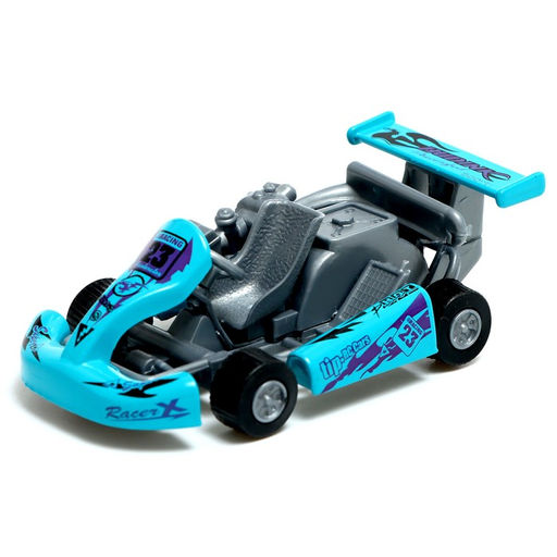 Машина металлическая Картинг, инерция, цвет МИКС - Simaland фото 4