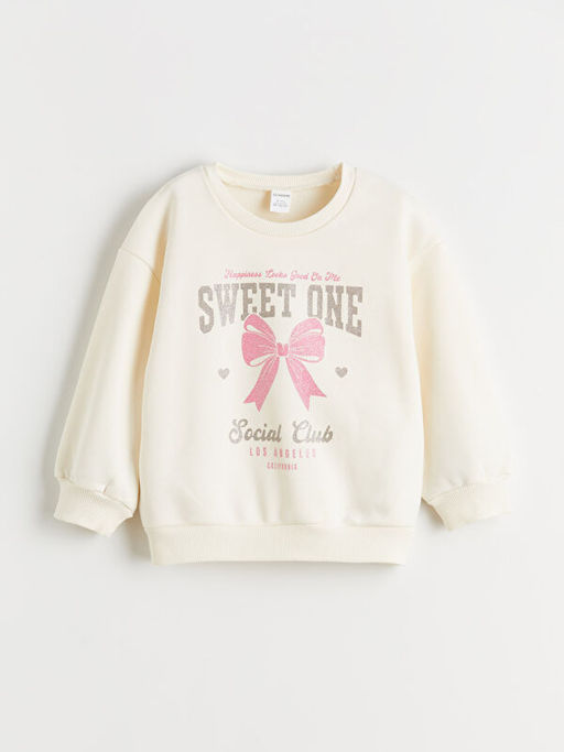 Bisiklet Yaka K?z ?ocuk Sweatshirt ve Tayt