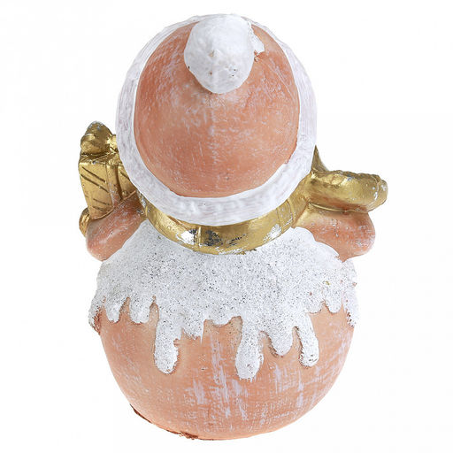 Скульптура-фигура для сада из полистоуна Снеговик с подарком 16х22см (Россия) - Домашняя мода фото 2