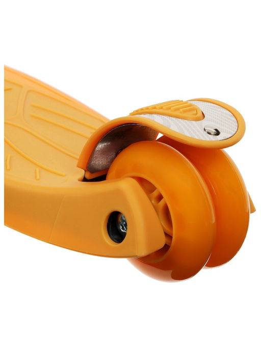 Самокат GRAFFITI Baby, колёса световые PU 120/70 мм, ABEC 7, цвет оранжевый