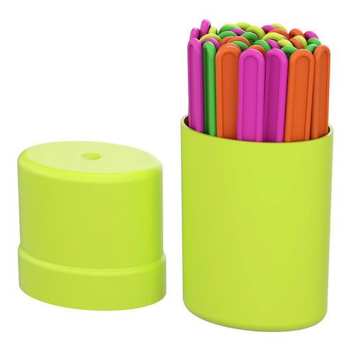 Цена за 1 шт. Счетные палочки пластиковые ErichKrause Neon Solid (в тубусе по 50 шт)  фото 2