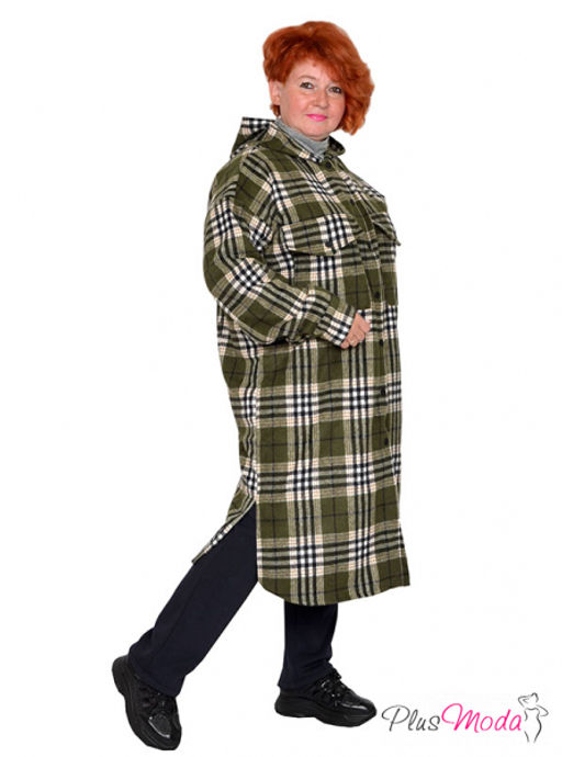 Рубашка-пальто Модель №2092 размеры 44-84 - Plusmoda фото 5