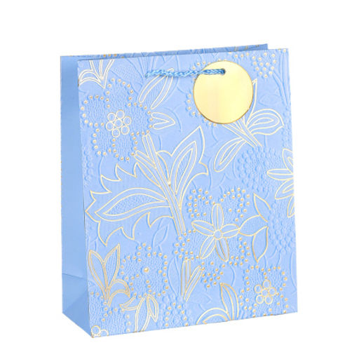 Цена за 12 шт. Пакет подарочный 23,5х19,5х8 / 8815S /уп 12/720/ (Бирюзовый) - Галеонтрейд фото 3