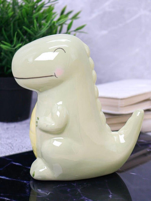 Копилка керамическая Green Dino, green (16,5х14 см)