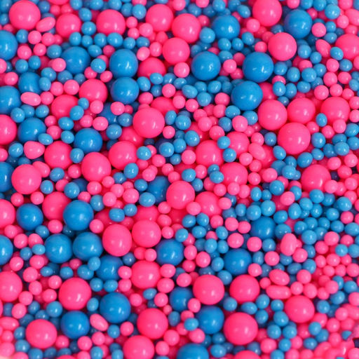 Посыпка кондитерская с эффектом неона в цветной глазури Розовый, синий, 50 г - Simaland фото 2