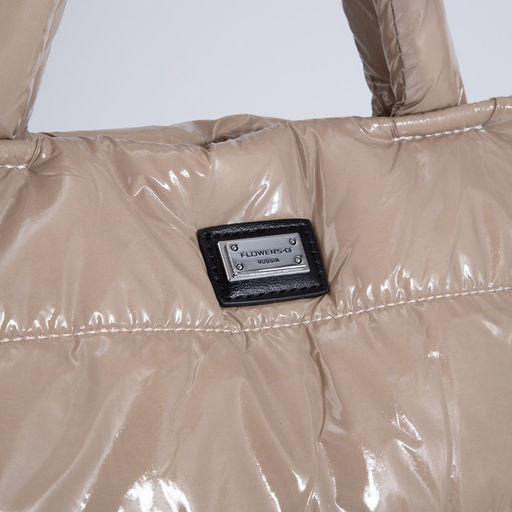 Сумка-тоут на молнии, наружный карман, длинный ремень, цвет бежевый - Simaland фото 4