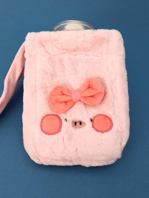 Грелка плюшевая с ремешком "Fluffy friends", pig, 400 мл (21*14 см)