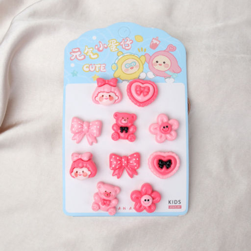 Резинка для волос набор 10 штук / N3233A-7 /уп 20/ - ГалеонТрейд фото 2